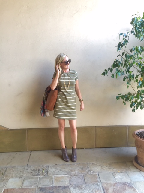 Ruby - Striped Tee Dress main image 1