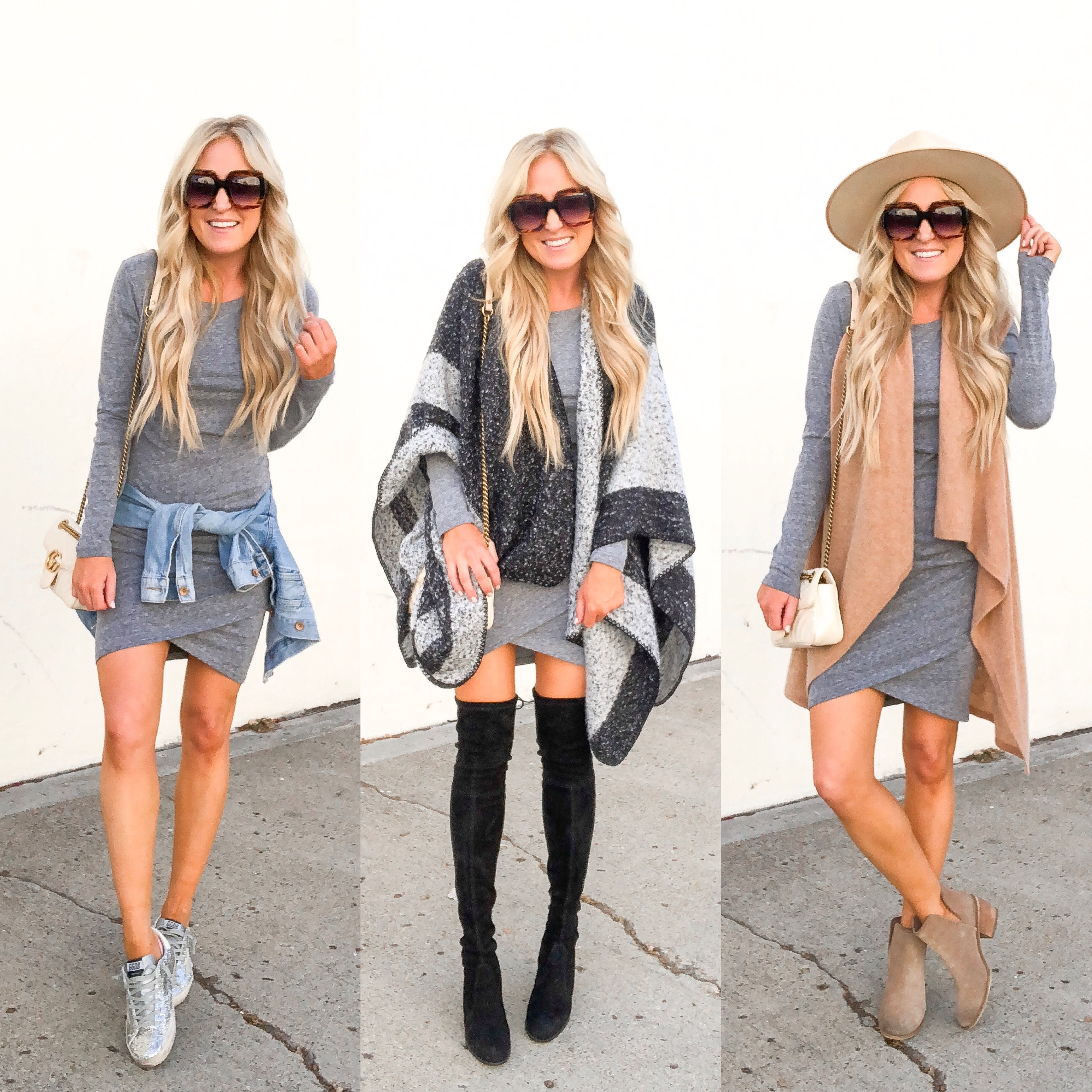 HOW TO WEAR A DRESS + SWEATER FOR FALL - Torey's Treasures
